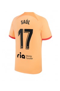Fotbalové Dres Atletico Madrid Saul Niguez #17 Třetí Oblečení 2022-23 Krátký Rukáv